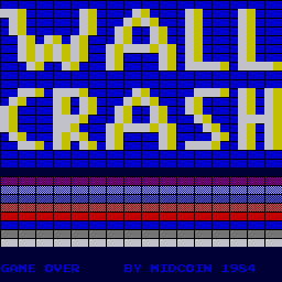 Wall Crash (set 2) Title Screen